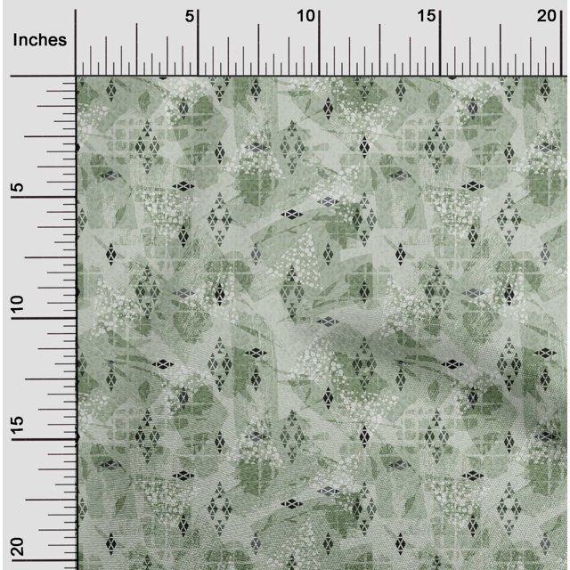 oneOone Rayon Straw Fabric Geometric Dress Material Fabric Print Fabric By The Yard 56 Inch Wide