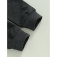 thumbnail image 7 of Loliuicca Toddler Baby Boy Clothes Solid Color Long Sleeve Crewneck Sweatshirt Top Casual Pants Set 2Pcs Fall Winter Outfits, 7 of 7