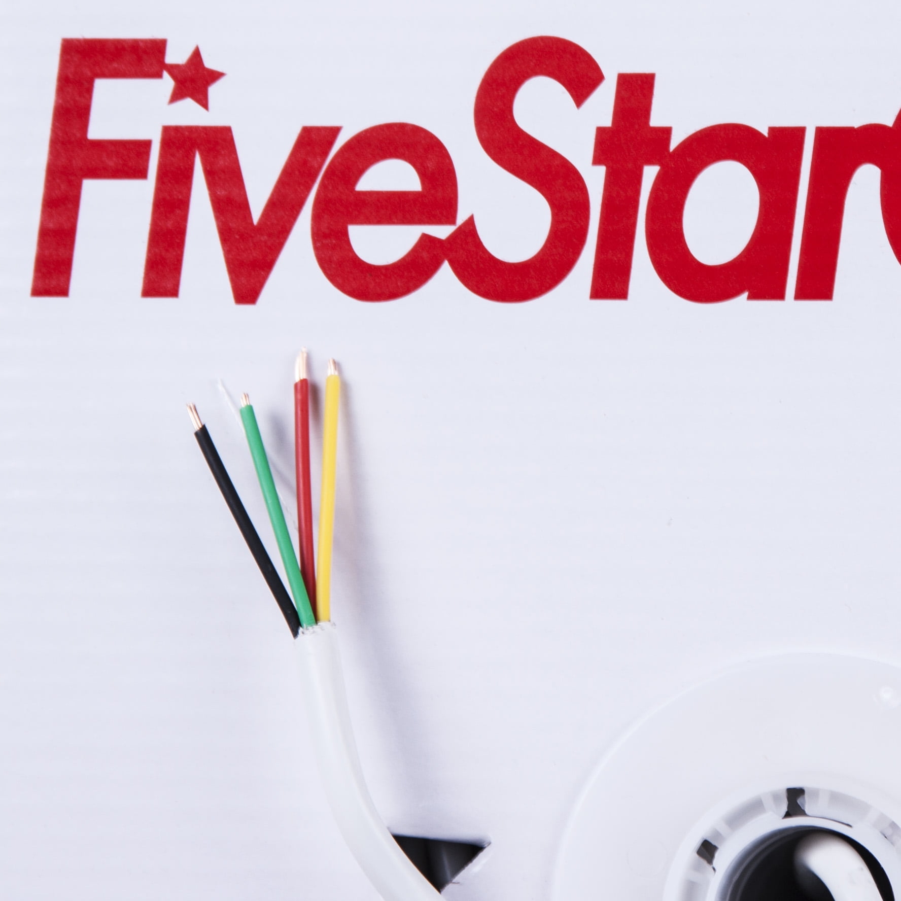 [FiveStarCable] 16-4 White Audio Cable 500ft – Premium 16 AWG Speaker Wire for In-Wall & Home Audio Installations