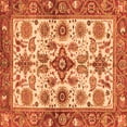 thumbnail image 1 of Ahgly Company Indoor Square Oriental Orange Traditional Area Rugs, 5' Square, 1 of 4