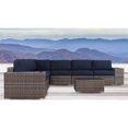 thumbnail image 4 of Living Source International LSI Antibes 10-piece Sectional Set with Cup Holders and Sunbrella Cushions Taupe, 4 of 5