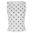 thumbnail image 5 of idosla Women Polka Dot Tank Tops Sleeveless Crew Neck Print Basic Casual Slim Fit T Shirt Y2k Trendy Going Out Top (White, S), 5 of 6