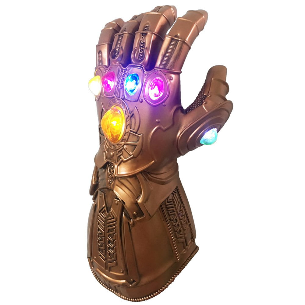 Thanos Infinity Gauntlet LED Light Gloves Kid Avengers Cos Costume Props 