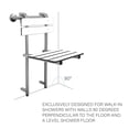 thumbnail image 6 of Seachrome SSGBH-180160-PW Lifestyle & Wellness 18" Portable Folding Walk-In Shower Seat -, 6 of 7