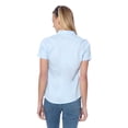 thumbnail image 4 of Blusa Camisa Mujer Manga Corta Lisa Azul Celeste Palassi 5000, 4 of 7