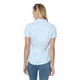 thumbnail image 4 of Blusa Camisa Mujer Manga Corta Lisa Azul Celeste Palassi 5000, 4 of 7