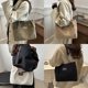 thumbnail image 2 of Women's Corduroy Underarm Bag Fashionable Shoulder Bag Large Capacity Handbag for Daily Shopping and Casual Outings White, 2 of 4