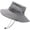 Light Grey, variant on CoCopeaunts Large Bucket Hat for Men Big Brim Anti-UV Fishing Cap Breathable Mesh Fisherman Hat with Adjustable Chin Strap