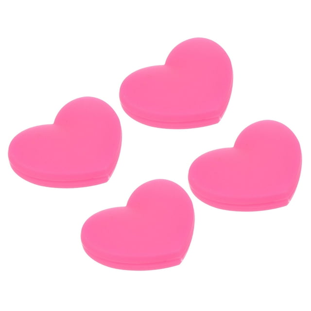 Unique Bargains Tennis Vibration Dampener, 4 Pack Heart Shock Absorber Pink