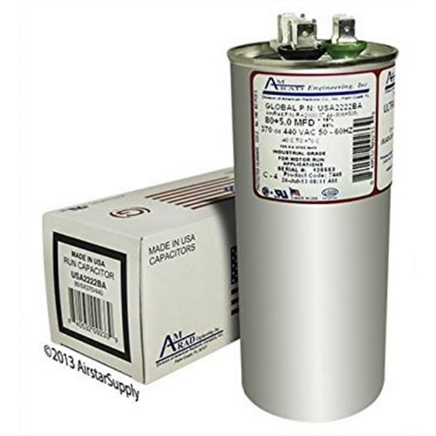 CAP050800440RTP Goodman 80/5/440 DU Capacitor