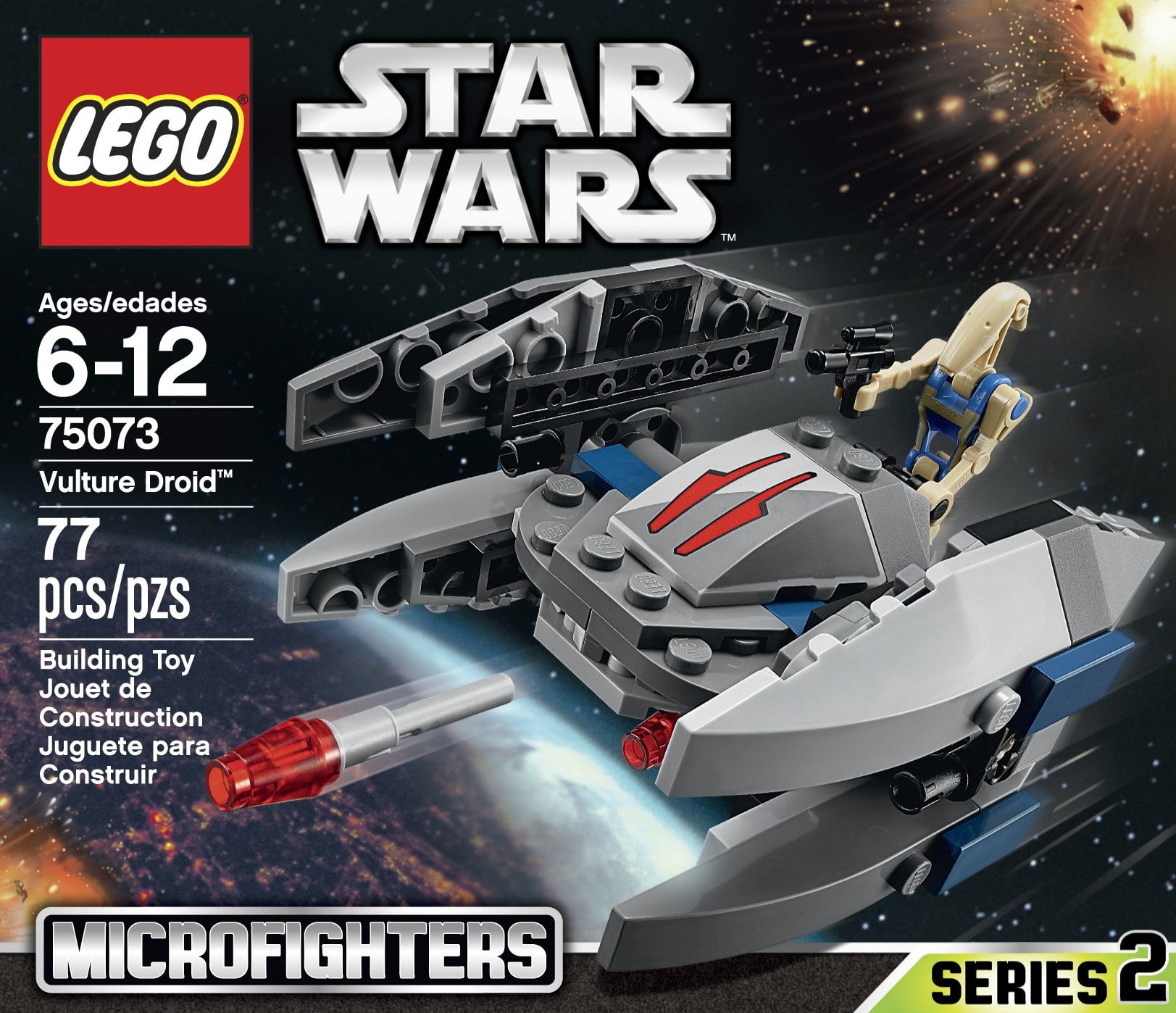 krølle Fortov Banzai LEGO Star Wars Vulture Droid - Walmart.com