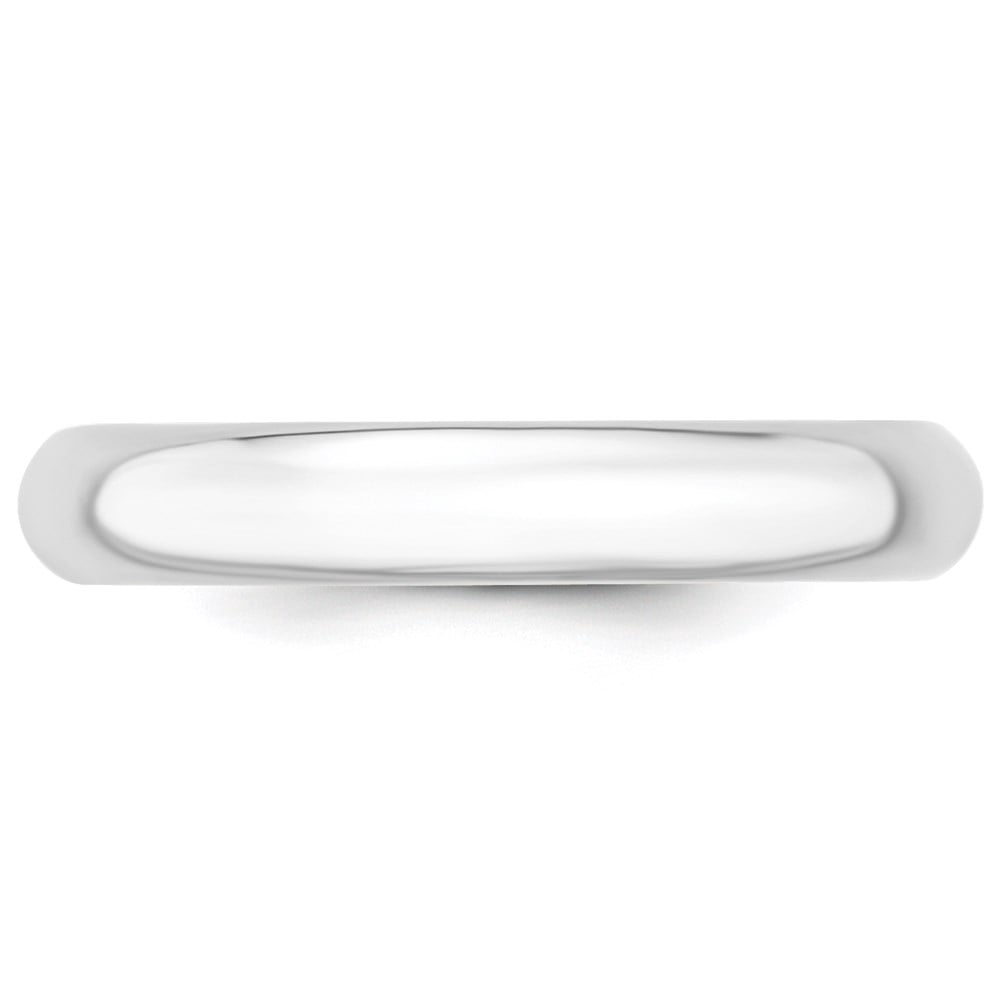Primal Gold 14 Karat White Gold 4mm Comfort Fit Band Size 8.5