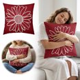 thumbnail image 2 of 2Pcs Decorative Throw Covers Soft Square Home Sofa Couch Bedroom Living Room Pillow Case 15.7X15.7", 2 of 6
