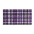thumbnail image 2 of Haosy Purple Scottish Tartan Bathroom Rugs Non Slip Absorbent Soft Plush Quick Dry Bath Mat, 39"x20", 2 of 8