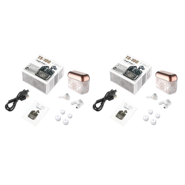 Inteprter Auricular inalámbrico 5.0 con caja de carga de micrófono Auriculares de juego para auriculares deportivos para Android RT Type1 NO1