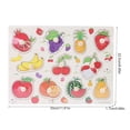 thumbnail image 1 of Rompecabezas De Formas De Madera, Tablero De Rompecabezas De Frutas Y Animales Numéricos, Juguete De Rompecabezas Cognitivo De Madera Para Niños Pequeños, Niños, 1 of 7
