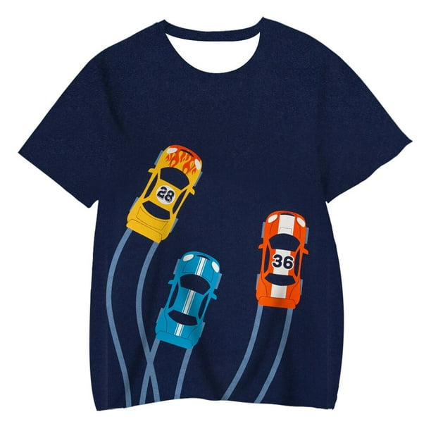 3D Baby Boys Clothes T shirt Kids Funny Dinosaur Printed Dino Tshirt Cartoon Toddler Children Casual Summer Tops6T Gong Bohan LED