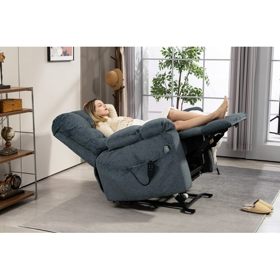 Oversized Power Lift Recliner, Extra Wide Chair with Lift, Heat and Massage