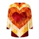 thumbnail image 5 of Xuyuer Valentine's Day 3/4 Sleeve Tee - Ladies' 3/4 Sleeve Printed T-Shirt for Romantic Date Nights, Love-Themed Photo Shoots, Unique Heart Pattern Statement Wear & Couples' Matching Style, 5 of 6