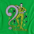 thumbnail image 2 of DC The Riddler Women's T Shirt, Kelly Green, Medium, 2 of 6