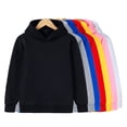 thumbnail image 2 of Sudaderas con capucha Sudaderas Niños Niñas Moda Color sólido Rojo Negro Gris Rosa Otoño Invierno polar Hip Hop Sudadera con capucha niños Marca Casual Tops11T Gao Jinjia LED, 2 of 2