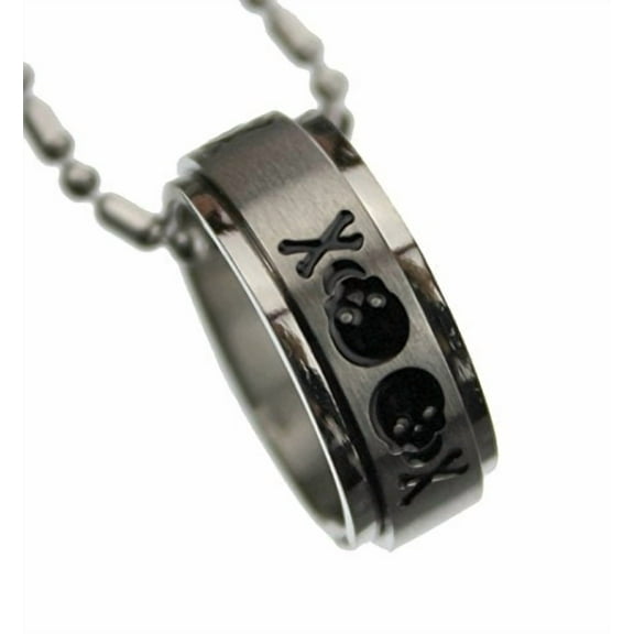 R.H. Jewelry Mens Stainless Steel Pendant, Rosary Necklace Stainless Steel