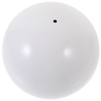 WASHWEPE Gazing Globes Reflective Decoration Stainless Steel White 1Pcs 4.7In