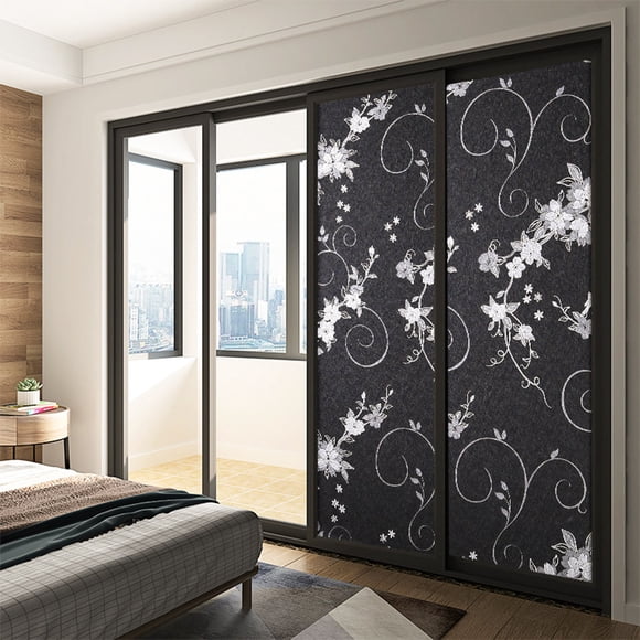 Static Cling Privacy Window Film Black B Lackout Removable No Adhesive Kids Activities Lightweight Decorative Stickers Journaling Easy to Apply Adhesive Stickers Craft Stickers Durable Material