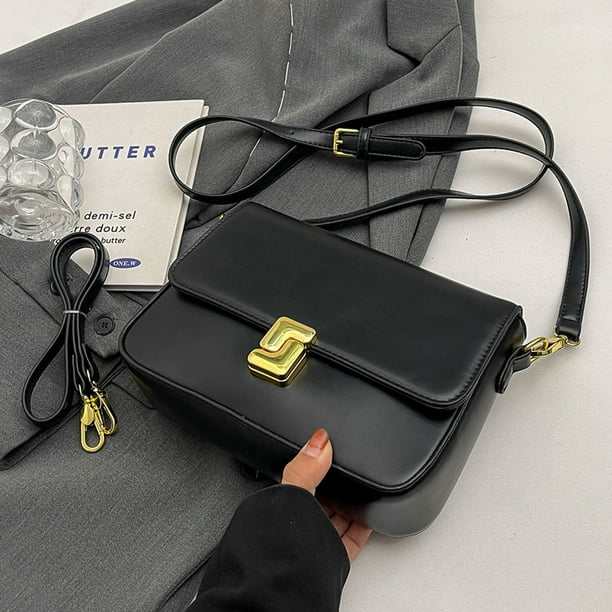 Bolso de viaje informal para mujer, bolso bandolera diario de Color sólido de cuero PU de gran capacidad
