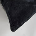 thumbnail image 4 of Black Solid Reversible Cotton Velvet Throw Pillow, 4 of 8