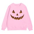 thumbnail image 4 of BOBOGOJP Toddler Girl Sweatshirt Clothes Outfit,Cotton Crewneck Hallowmas Pumpkin Clothing Pink,Size 4-5 Years, 4 of 4