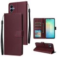 thumbnail image 5 of Étui de Protection à Rabat pour Samsung Galaxy A06 avec Fentes pour Cartes, Support et Dragonne Rouge, 5 of 5