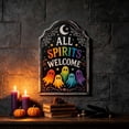 thumbnail image 2 of Miwamany Ghost Wall Decor, Halloween Wooden Hanging Sign, Fun Ghost Festival Plaque for Family Party Home Indoor Wall Decoration Halloween Ornaments, 2 of 6