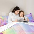 thumbnail image 5 of jejeloiu Colorful Graffiti Art Full Size Comforter Sets Kids,Oil Painting Aesthetic Bedding Sets,Reversible,3 Pieces, 5 of 8