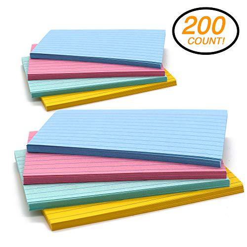 Emraw Ruled Colored Index Card Plain Back 3Ã¢â‚¬?x5Ã¢â‚¬? Ã¢â‚¬â€œ For