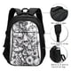 thumbnail image 3 of Balery Monochrome Botanical Illustration Mochila con carga USB para hombre y mujer - Mochila impermeable y antirrobo para portátil con puerto USB para viajes, trabajo, estudios y universidad, 3 of 7