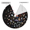 thumbnail image 4 of Kll 30" Christmas Tree Skirt Butterfly1 Xmas Tree Skirts Mat For New Year Xmas Holiday Party Indoor Outdoor Home Decoration, 4 of 9