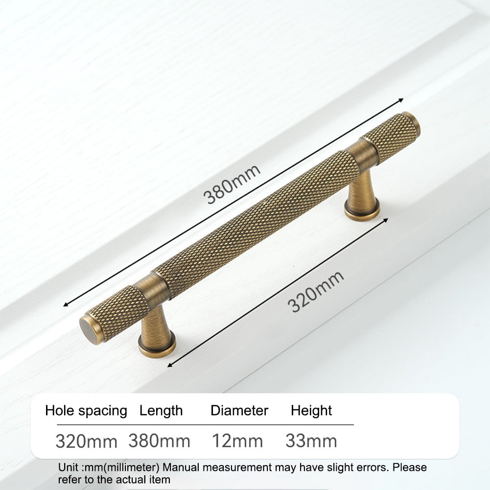 AFQH Brass Handle Exposed Antique Brass Furniture Handle Drawer Cabinet Door Handle
