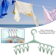 thumbnail image 3 of Billuyoard Percha de plástico para ropa, percha para abrigos, almacenamiento de ropa, percha de secado con 8 Clips Almacenamiento y organización del hogar Billuyoard HA022750-00, 3 of 6