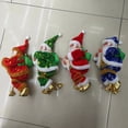 thumbnail image 3 of pitrice Electric Climbing Santa Doll Battery-Powered Holiday Figurine For Tree Decoration Santa Claus Musical Climbing Rope Blue, 3 of 6