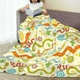 thumbnail image 6 of Zufioo Cartoon Snake8 Fleece Blanket Queen Size,Plush Bed Blanket,Ultra Soft Throw Blanket,Plush Fuzzy Cozy Blanket Perfect for Bed,Couch-40"x30", 6 of 7