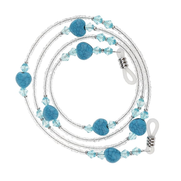 Gafas de Lectura Acrílicas, Gafas de terre, Soporte , Collar, Gafas de terre, Correa para El Cuello, Cordón, Cadena de 75 Cm de - Azul, 75cm Fernando Collar de gafas