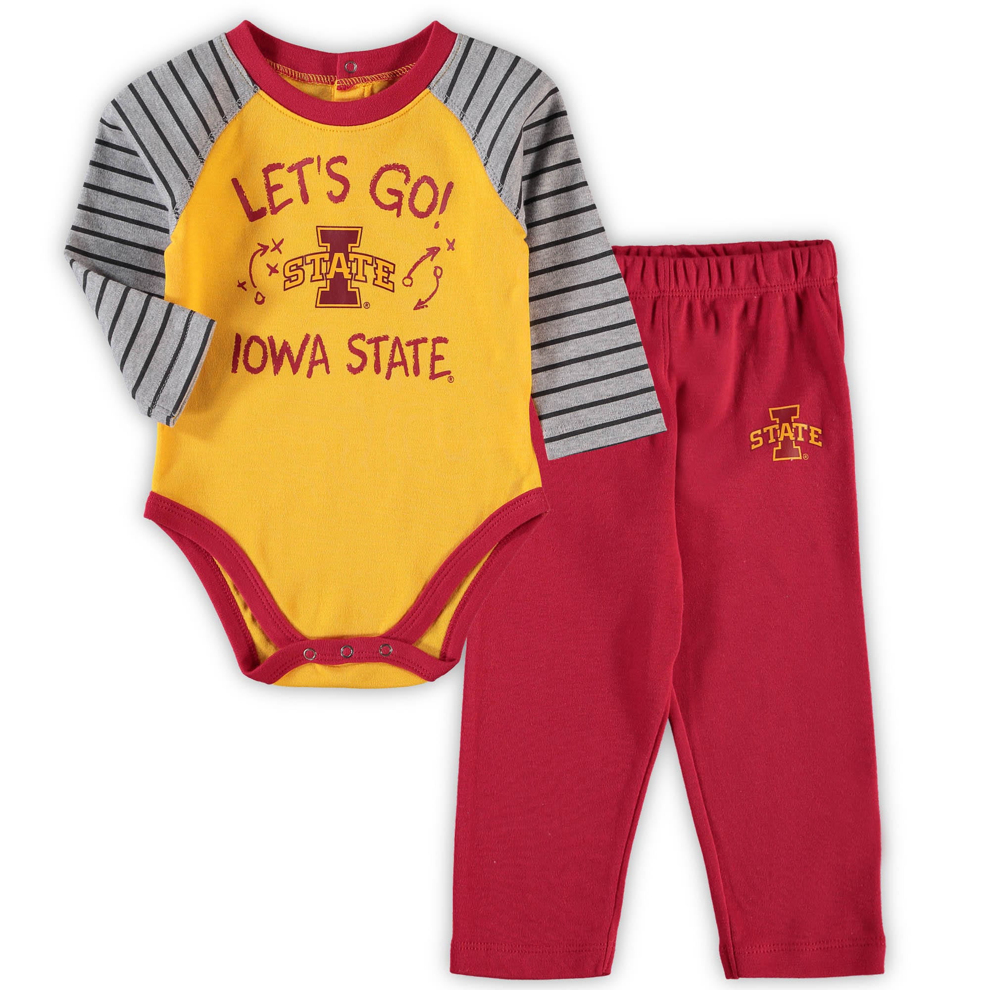 Fast Asleep Pjs Iowa State Cyclones Baby and Toddler Hooded