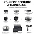 thumbnail image 2 of Sartén apilable de 8' Granite Stone Juego de Utensilios de Cocina Apilables Stackmaster 10pza, 2 of 5