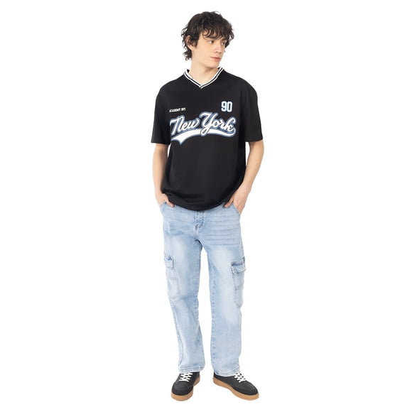 Jeans Cargo Baggy Para Hombre de Bolsillos con Tapa Quarry