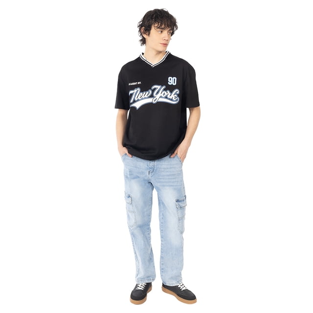 Jeans Cargo Baggy Para Hombre de Bolsillos con Tapa Quarry
