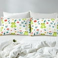 thumbnail image 4 of YST Frog Bed Sheets Set King Sheet Sets For Girls Kids Wild Animal Sheets, Cute Flower Animal Bed Set Botanical Flower Pattern 3D Fitted Sheet + Top Sheet + 2 Pillowcases, 4 of 5