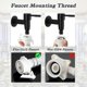 thumbnail image 5 of Stainless Steel Wall Mounted Garden Faucet, 1 Piece Wall Mounted Washer Faucet, G1/2 Inch Balcony, Bathroom, Kitchen, Garden Washer Faucet (black), 5 of 5