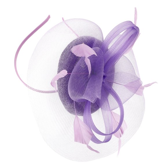 WHAMVOX Plume Fascinator Hat Tea Party Headwear Wedding Hairpin Cocktail Hair Accessory