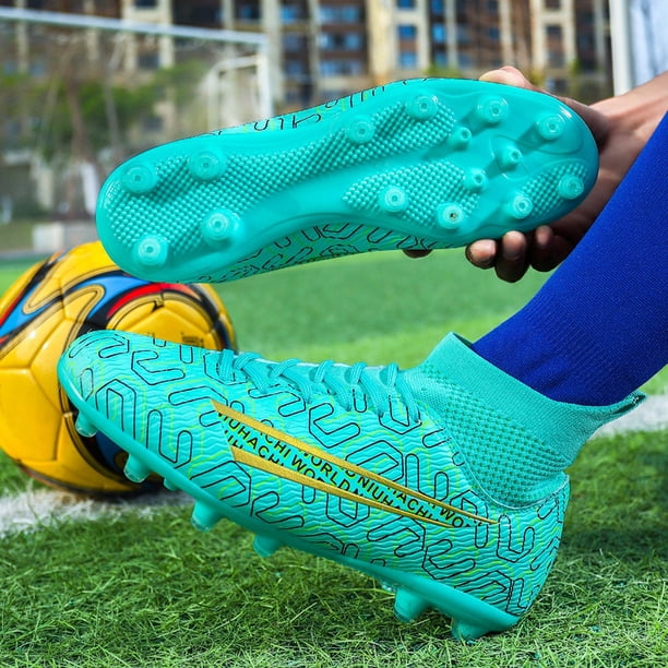 Botas De Fútbol Con Tacos Para Niños/hombre - Piel Sintética, Suela TPU Y Agarre Excelente - Ideales Para Césped Natural O Artificial